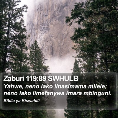 Zaburi 119:89 SWHULB Bible Verse Image