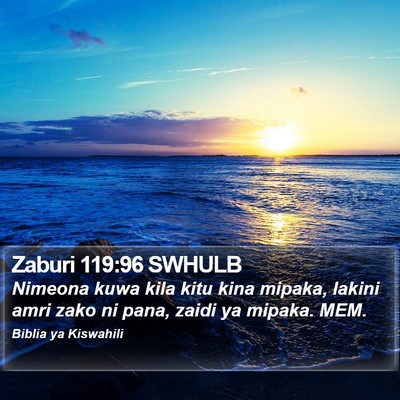 Zaburi 119:96 SWHULB Bible Verse Image