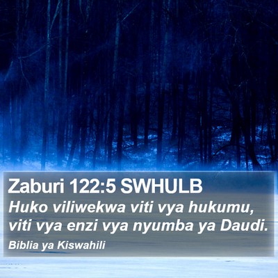 Zaburi 122:5 SWHULB Bible Verse Image