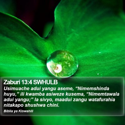 Zaburi 13:4 SWHULB Bible Verse Image