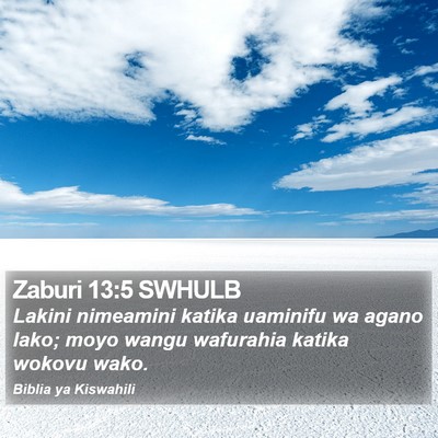 Zaburi 13:5 SWHULB Bible Verse Image