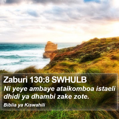 Zaburi 130:8 SWHULB Bible Verse Image