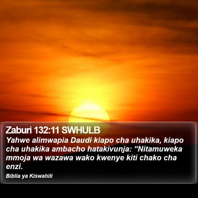 Zaburi 132:11 SWHULB Bible Verse Image