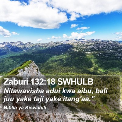 Zaburi 132:18 SWHULB Bible Verse Image