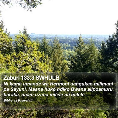 Zaburi 133:3 SWHULB Bible Verse Image