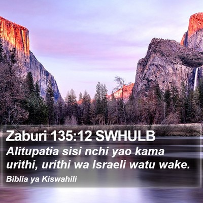 Zaburi 135:12 SWHULB Bible Verse Image