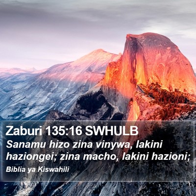 Zaburi 135:16 SWHULB Bible Verse Image
