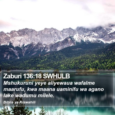 Zaburi 136:18 SWHULB Bible Verse Image