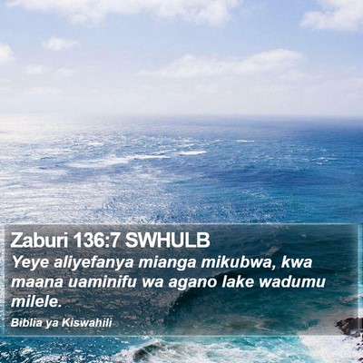 Zaburi 136:7 SWHULB Bible Verse Image