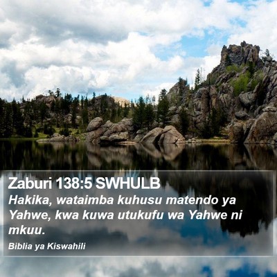 Zaburi 138:5 SWHULB Bible Verse Image
