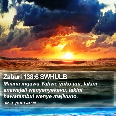 Zaburi 138:6 SWHULB Bible Verse Image