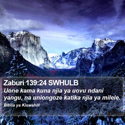 Zaburi 139:24 SWHULB Bible Verse Image