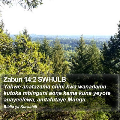 Zaburi 14:2 SWHULB Bible Verse Image