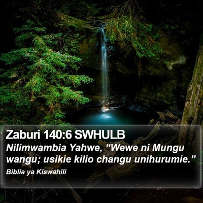Zaburi 140:6 SWHULB Bible Verse Image