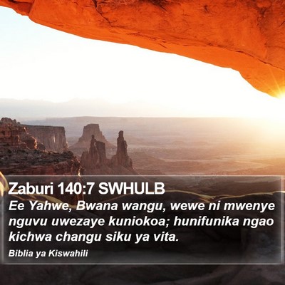 Zaburi 140:7 SWHULB Bible Verse Image