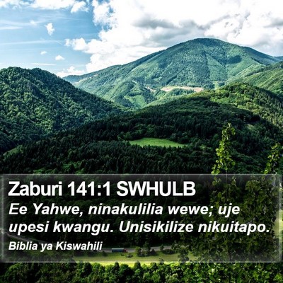 Zaburi 141:1 SWHULB Bible Verse Image