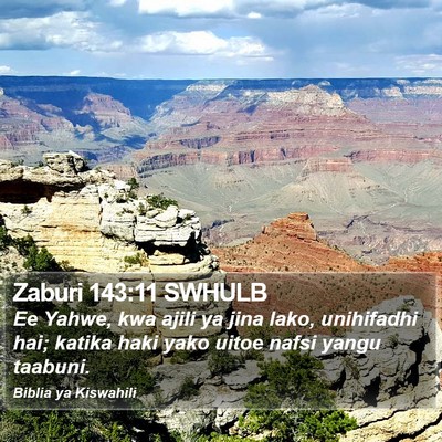 Zaburi 143:11 SWHULB Bible Verse Image