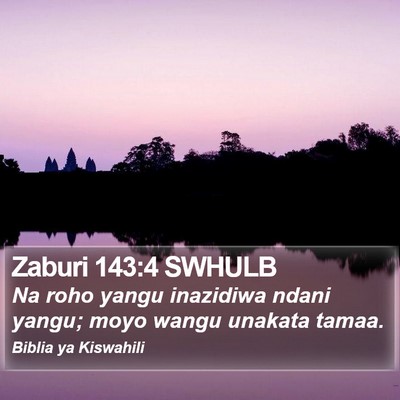 Zaburi 143:4 SWHULB Bible Verse Image
