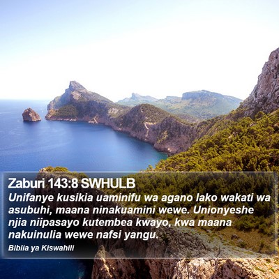 Zaburi 143:8 SWHULB Bible Verse Image