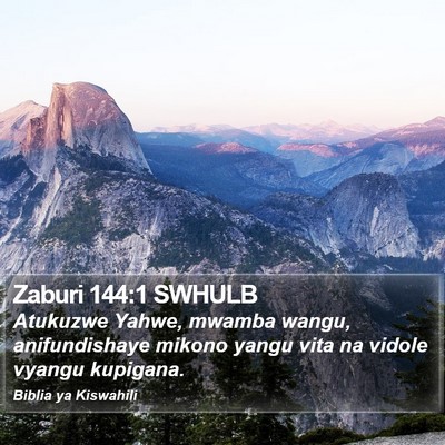 Zaburi 144:1 SWHULB Bible Verse Image