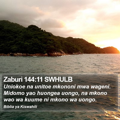 Zaburi 144:11 SWHULB Bible Verse Image