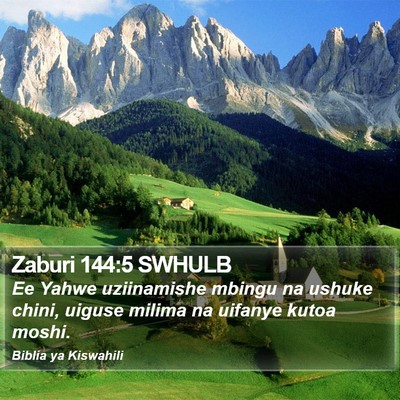 Zaburi 144:5 SWHULB Bible Verse Image