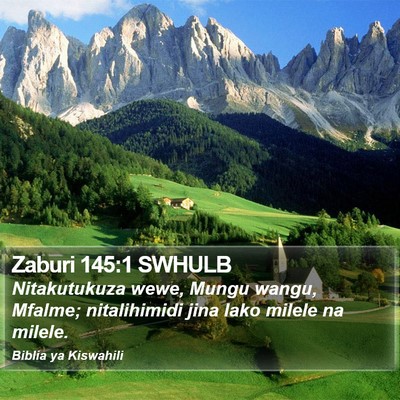 Zaburi 145:1 SWHULB Bible Verse Image