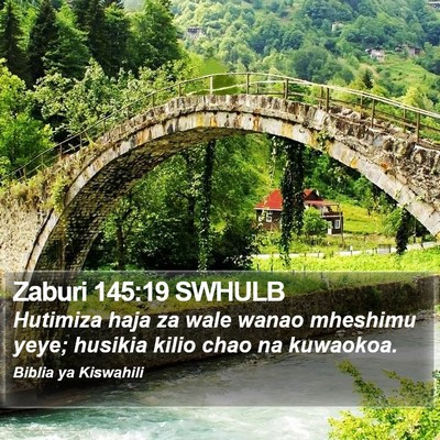 Zaburi 145:19 SWHULB Bible Verse Image