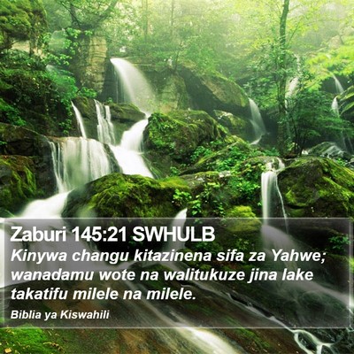 Zaburi 145:21 SWHULB Bible Verse Image