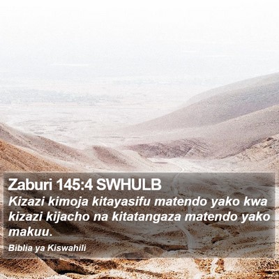 Zaburi 145:4 SWHULB Bible Verse Image