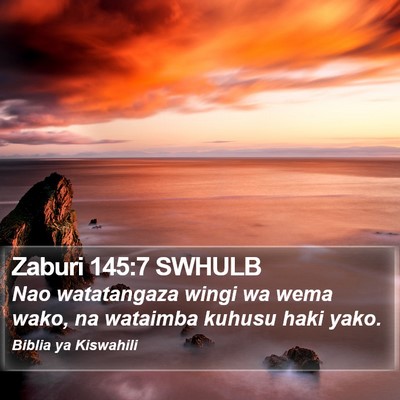 Zaburi 145:7 SWHULB Bible Verse Image