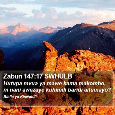 Zaburi 147:17 SWHULB Bible Verse Image