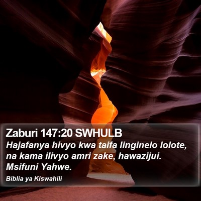 Zaburi 147:20 SWHULB Bible Verse Image