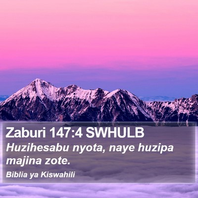 Zaburi 147:4 SWHULB Bible Verse Image