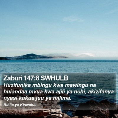 Zaburi 147:8 SWHULB Bible Verse Image