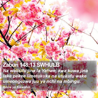 Zaburi 148:13 SWHULB Bible Verse Image