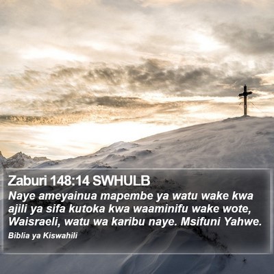 Zaburi 148:14 SWHULB Bible Verse Image
