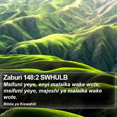 Zaburi 148:2 SWHULB Bible Verse Image