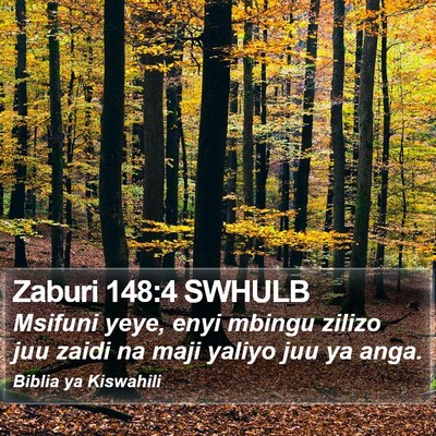Zaburi 148:4 SWHULB Bible Verse Image