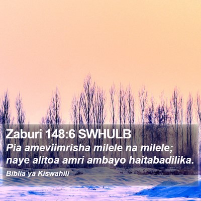Zaburi 148:6 SWHULB Bible Verse Image