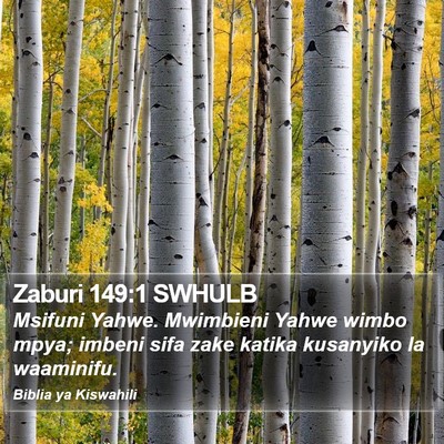 Zaburi 149:1 SWHULB Bible Verse Image