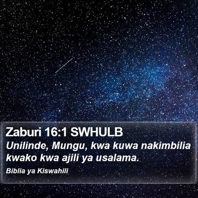 Zaburi 16:1 SWHULB Bible Verse Image