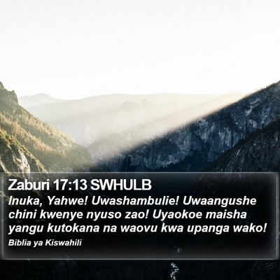 Zaburi 17:13 SWHULB Bible Verse Image