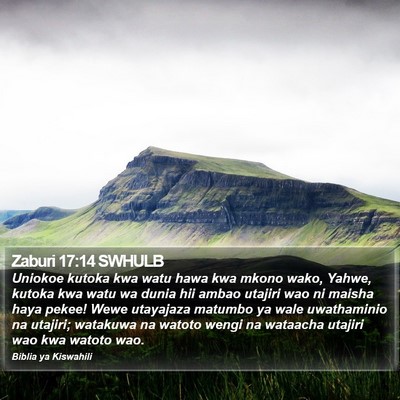 Zaburi 17:14 SWHULB Bible Verse Image