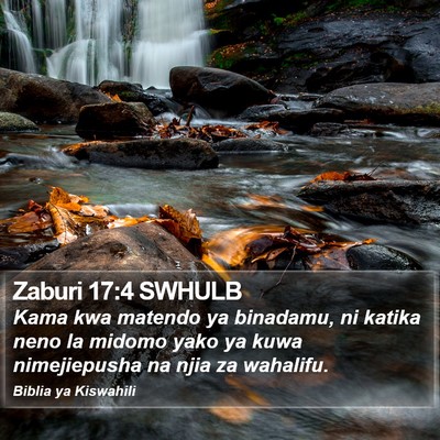 Zaburi 17:4 SWHULB Bible Verse Image