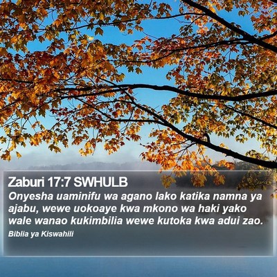 Zaburi 17:7 SWHULB Bible Verse Image