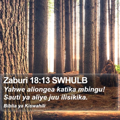 Zaburi 18:13 SWHULB Bible Verse Image