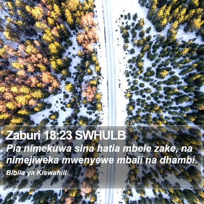 Zaburi 18:23 SWHULB Bible Verse Image