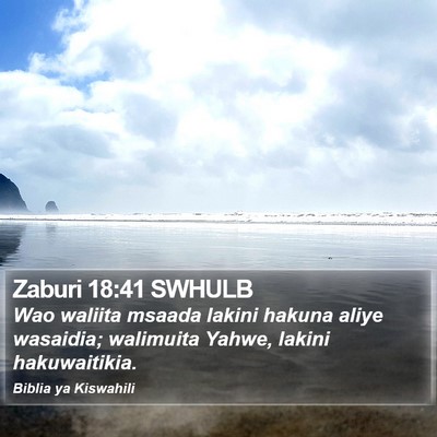 Zaburi 18:41 SWHULB Bible Verse Image