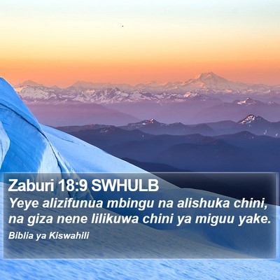 Zaburi 18:9 SWHULB Bible Verse Image